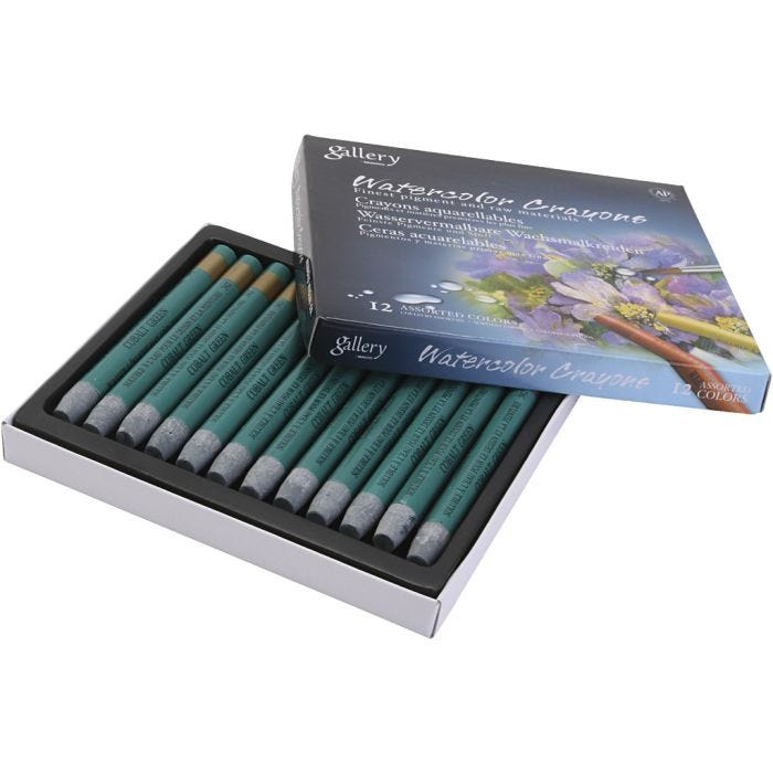 Gallery Akvarel, petrol (706), 12 stk./ 1 pk.