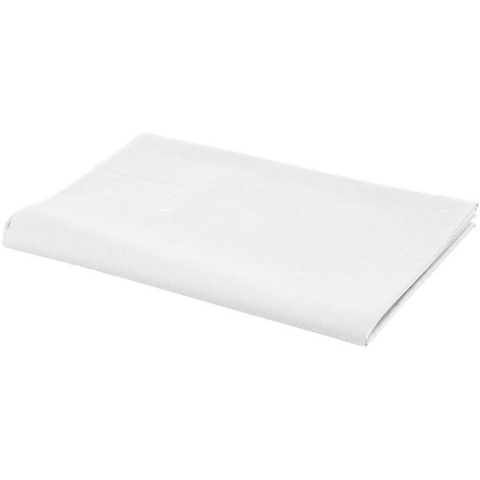 Stof, B: 145 cm, 140 g, hvid, 1 lb.m.