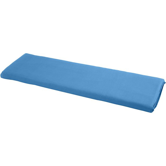 Stof, B: 145 cm, 140 g, blå, 1 lb.m.