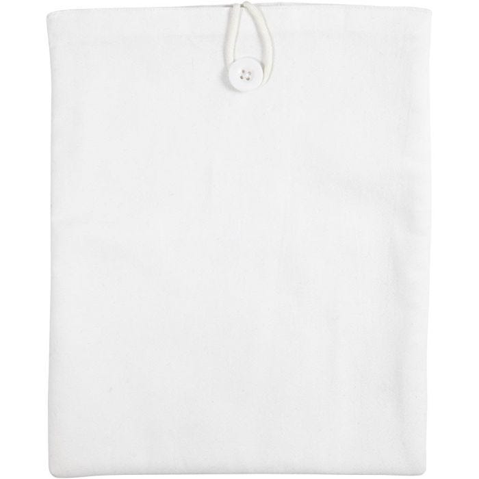 Tablet cover, 22x27 cm, hvid, 1 stk.