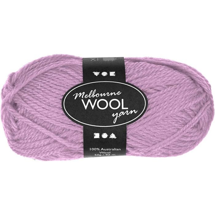 Melbourne Uldgarn, L: 92 M, rosa, 50 g/ 1 ngl.