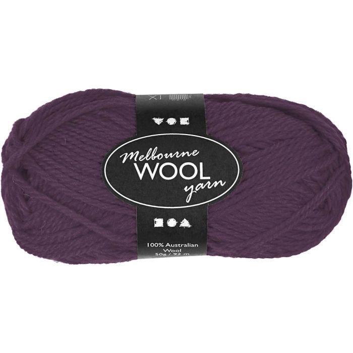 Melbourne Uldgarn, L: 92 M, lilla, 50 g/ 1 ngl.