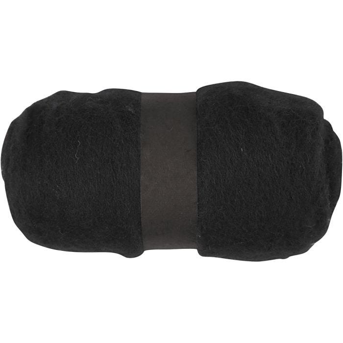 Kartet Uld, sort, 100 g/ 1 bdt.