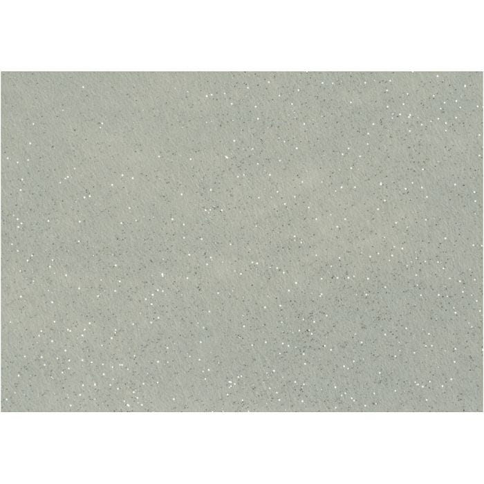 Hobbyfilt, A4, ark 210x297 mm, tykkelse 1 mm, grå, 10 ark/ 1 pk.