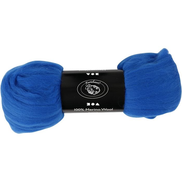 Merinould, 21 my, kobolt blå, 100g/ 1 pk.