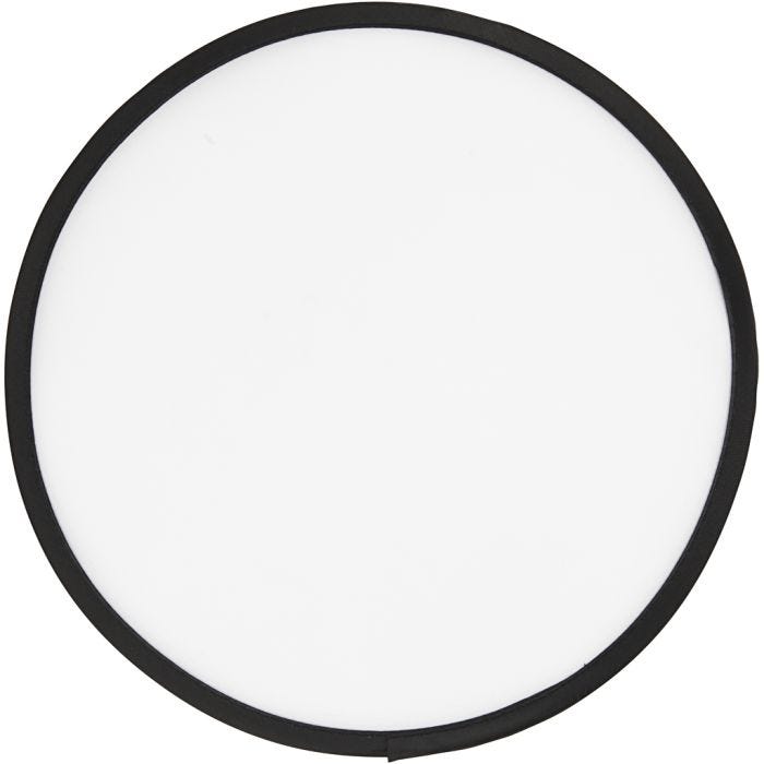 Frisbee, 25 cm, hvid, 1 stk.