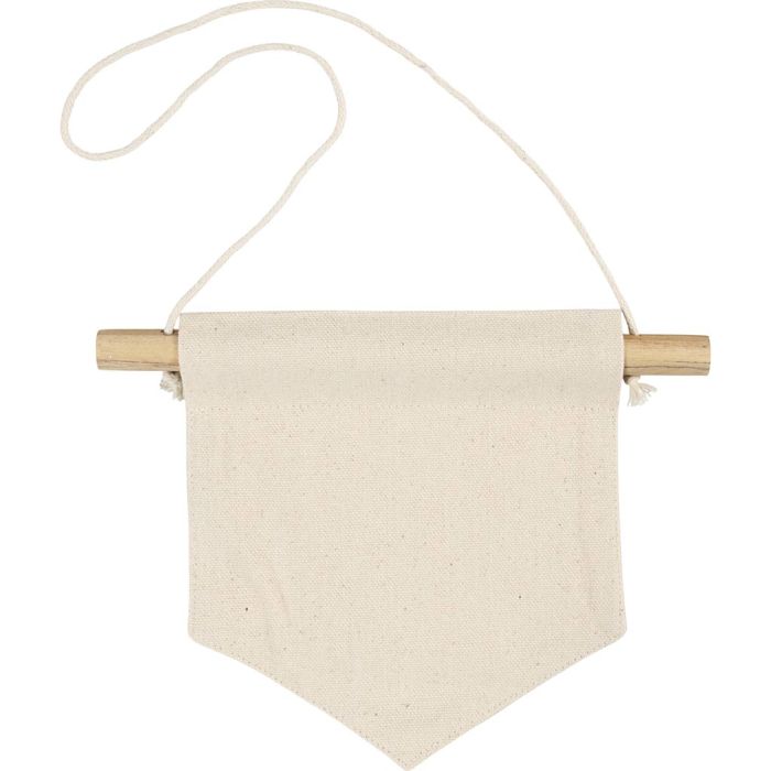 Vægbanner, Spids form, H: 16,5 cm, B: 15 cm, 300 g, lys natur, 2 stk./ 1 pk.