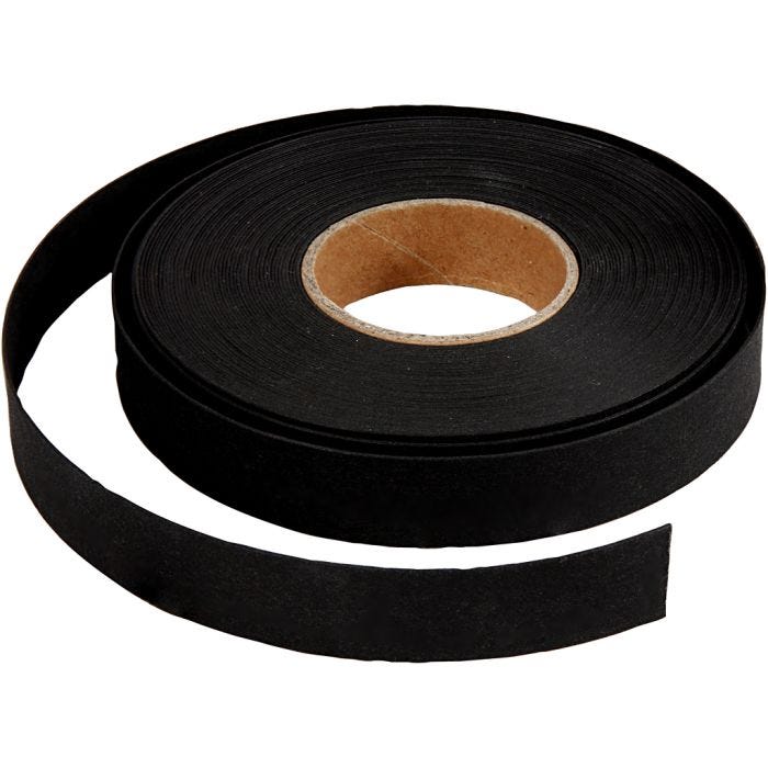 Flettestrimler, B: 15 mm, tykkelse 0,55 mm, sort, 9.50 m/ 1 rl.