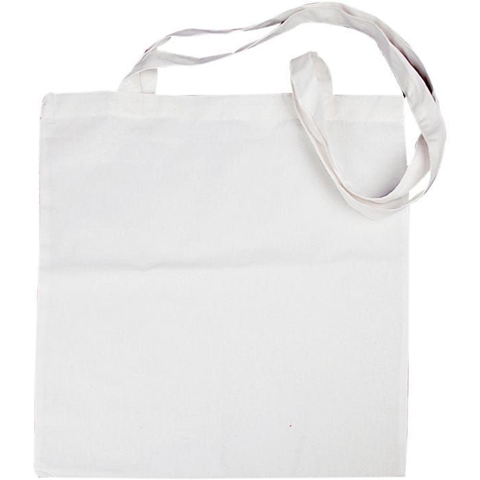 Mulepose, str. 38x42 cm, 130 g, hvid, 1 stk.