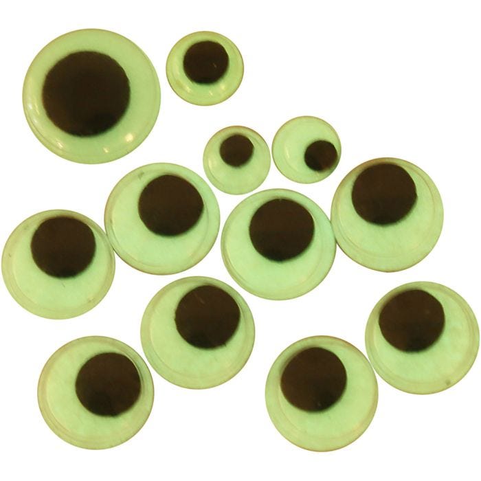 Rulleøjne, selvklæbende, diam. 8+10+14 mm, 300 ass./ 1 pk.