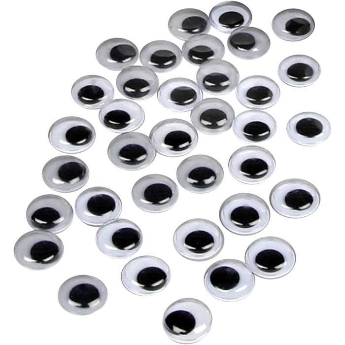 Rulleøjne, uden klæb, diam. 10 mm, 1000 stk./ 1 pk.