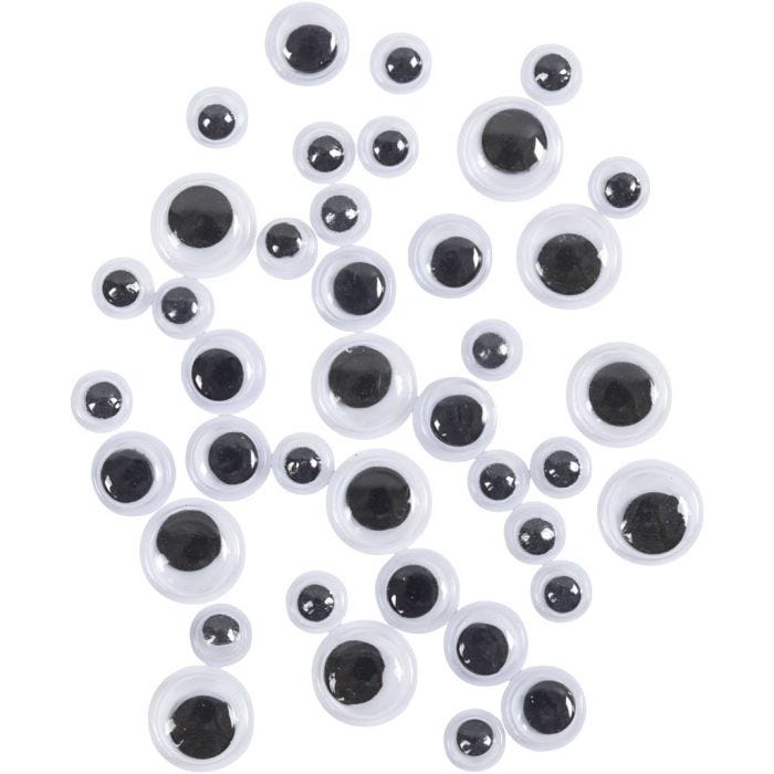Rulleøjne, diam. 6+8+10 mm, 40 ass./ 1 pk.