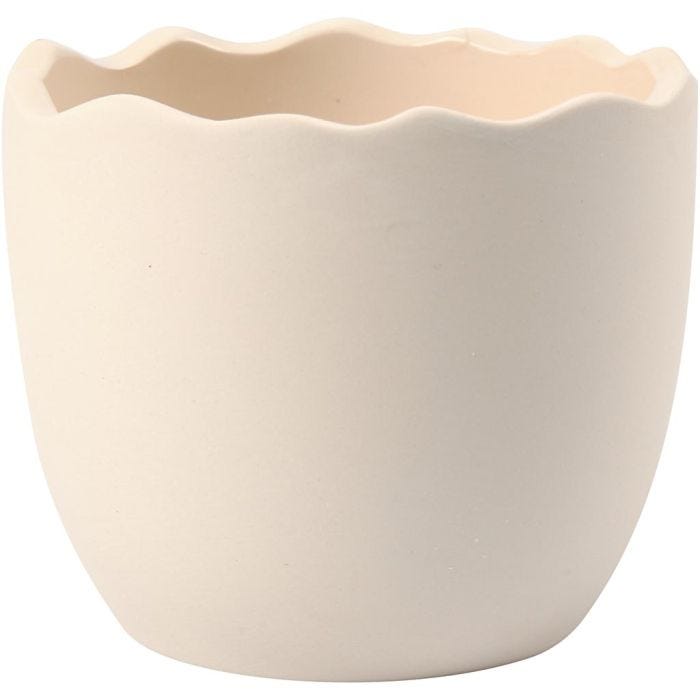 Æggeskal, H: 6,3 cm, diam. 7,5 cm, hvid, 24stk./ 1 pk.