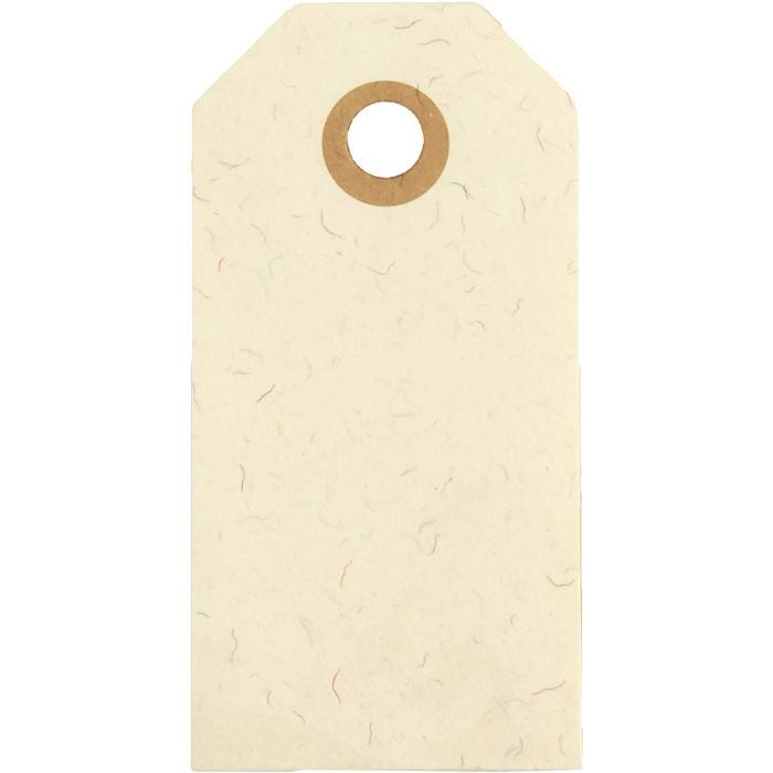 Manilamærker, str. 4x8 cm, 250 g, creme, 20stk./ 1 pk.