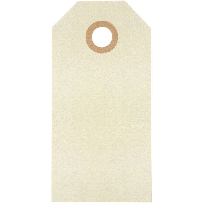Manilamærker, str. 4x8 cm, 250 g, creme, 1000stk./ 1 pk.
