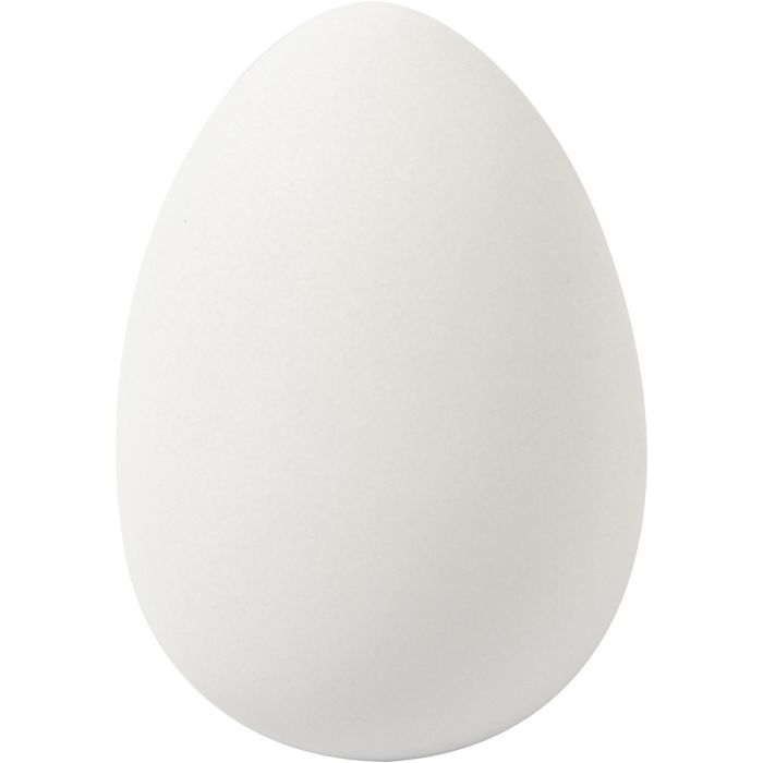 Æg, 8 cm, 5,5 cm, hvid, 8stk./ 1 pk.