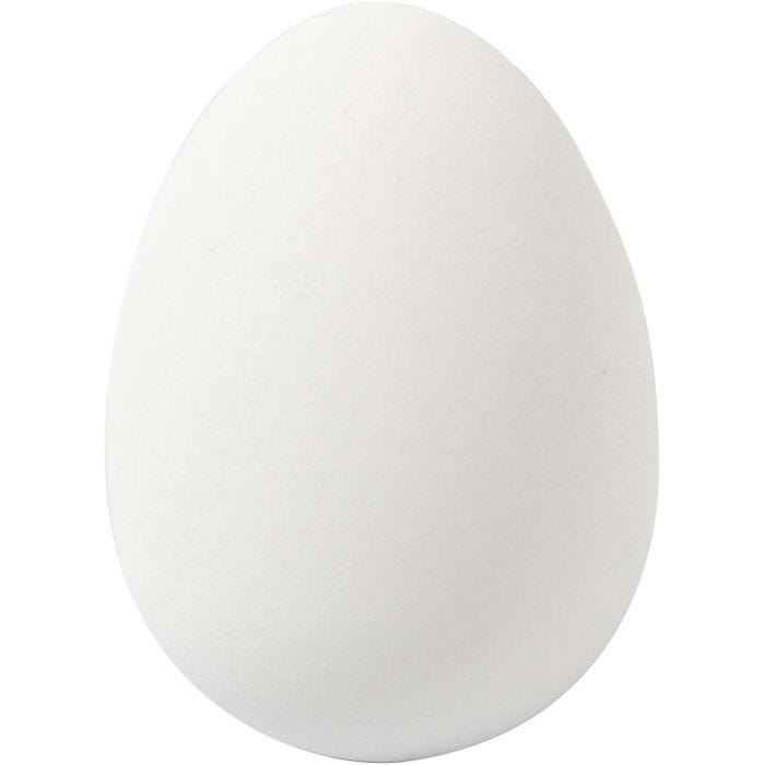 Æg, 4 cm, 2,5 cm, hvid, 18stk./ 1 pk.