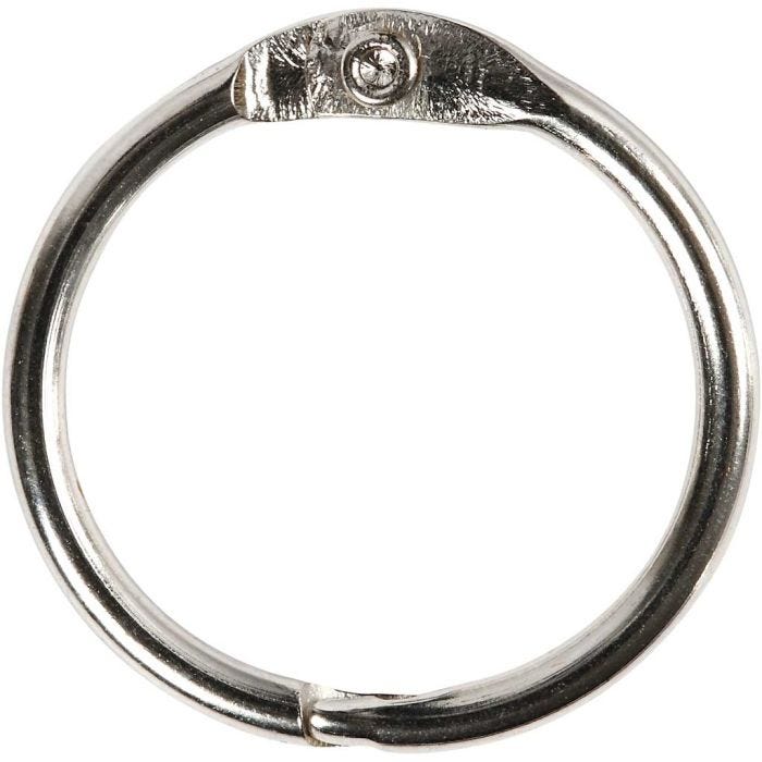 Bogring, diam. 19 mm, tykkelse 2 mm, 10 stk./ 1 pk.