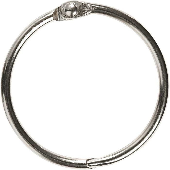 Bogring, diam. 38 mm, tykkelse 3 mm, 8 stk./ 1 pk.