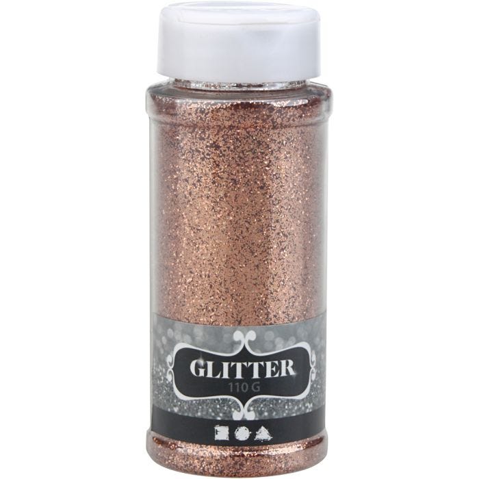 Glitter, kobber, 110 g/ 1 ds.