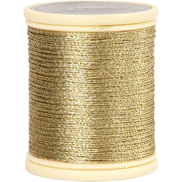 DMC tråd, 0,36 mm, guld, 40m/ 1 rl.