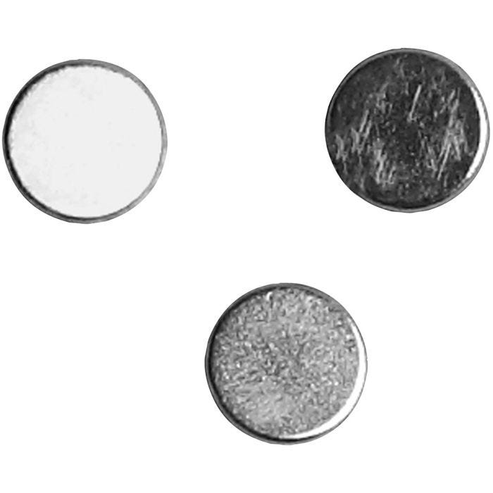 Powermagnet ”NdFeB” , diam. 5 mm, tykkelse 2 mm, 10 stk./ 1 pk.
