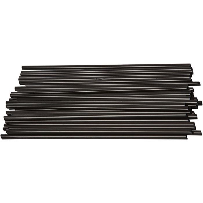 Konstruktionsrør, 12,5 cm, 3 mm, sort, 800stk./ 1 pk.