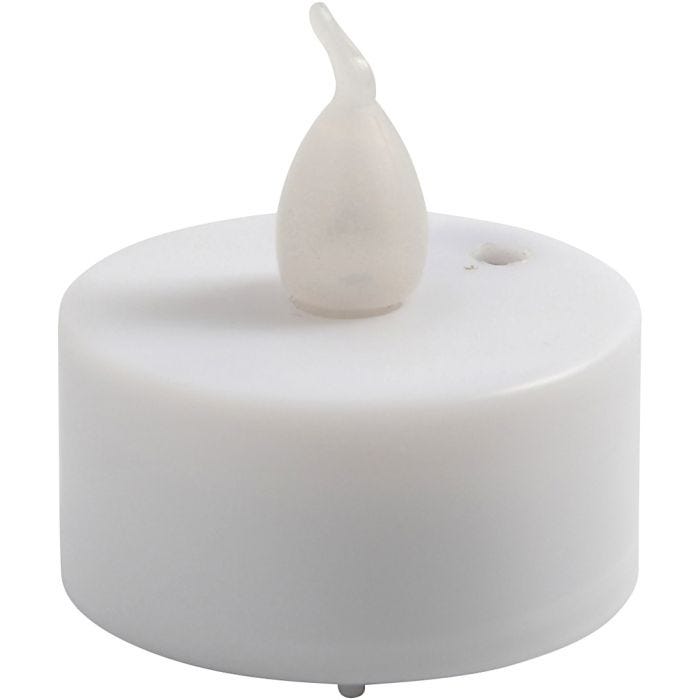 LED Fyrfadslys, H: 35 mm, diam. 38 mm, 6stk./ 1 pk.