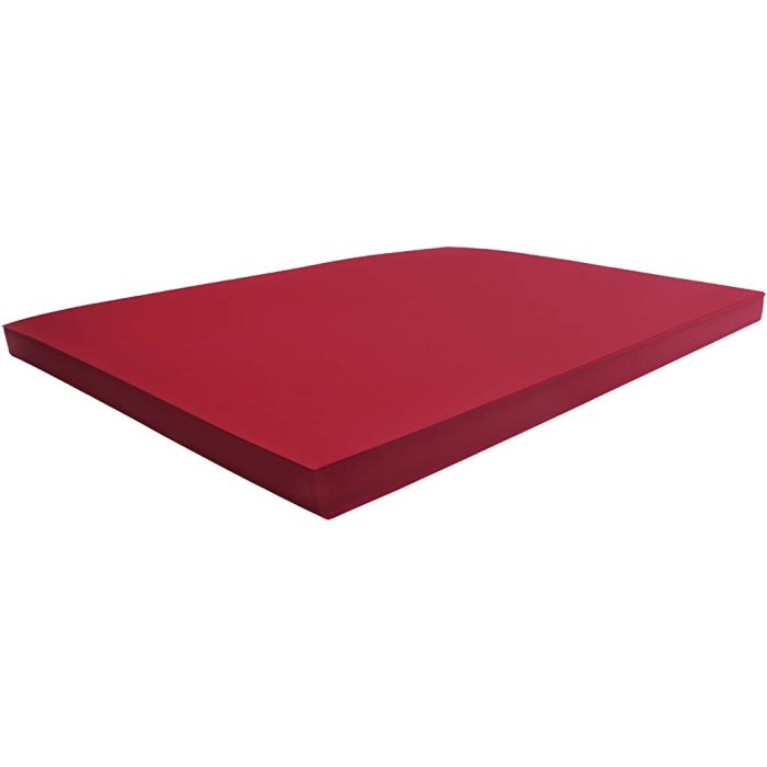 Karton, ark 50x70 cm, 270 g, julerød, 100 ark/ 1 pk.