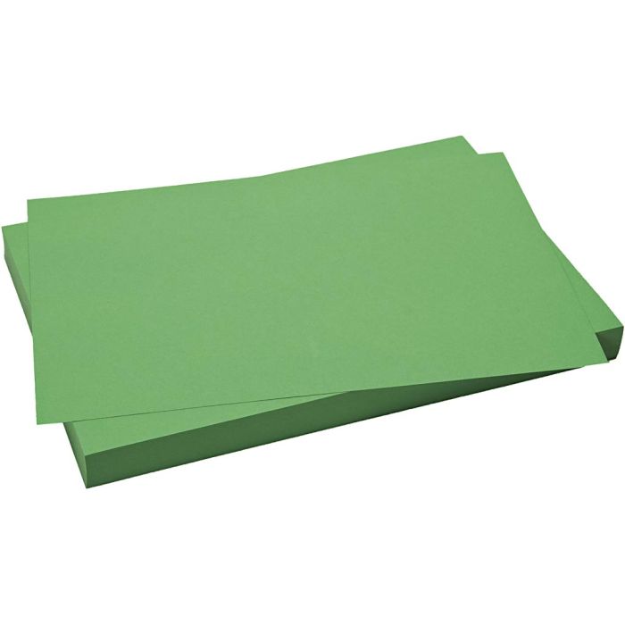 Karton, ark 50x70 cm, 270 g, græsgrøn, 10 ark/ 1 pk.