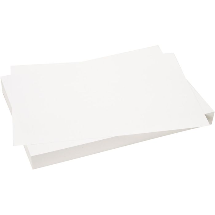 Karton, ark 210x297 mm, 250 g, hvid, 25 ark/ 1 pk.