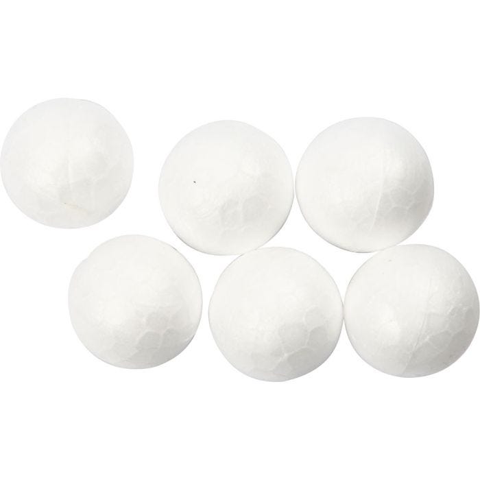 Kugle, diam. 1,5 cm, hvid, 200 stk./ 1 pk.