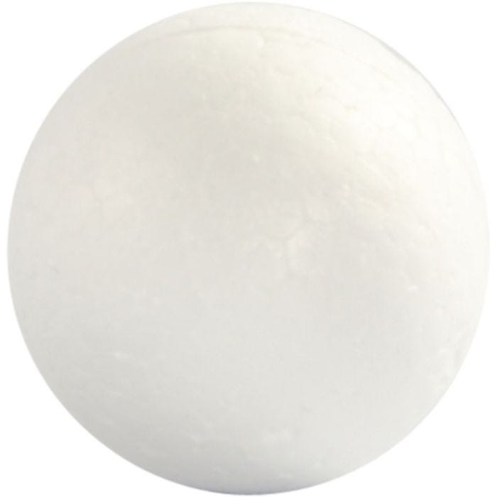 Kugle, 3 cm, hvid, 10stk./ 1 pk.