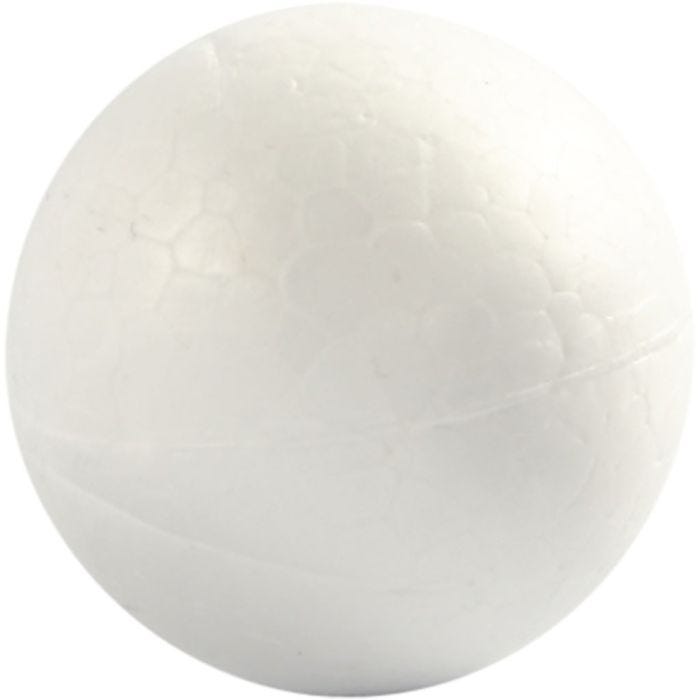 Kugle, diam. 4 cm, hvid, 10stk./ 1 pk.