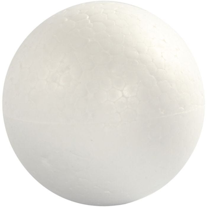 Kugle, diam. 8 cm, hvid, 5 stk./ 1 pk.