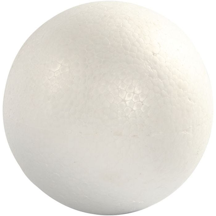 Kugle, 14,8 cm, hvid, 1 stk.