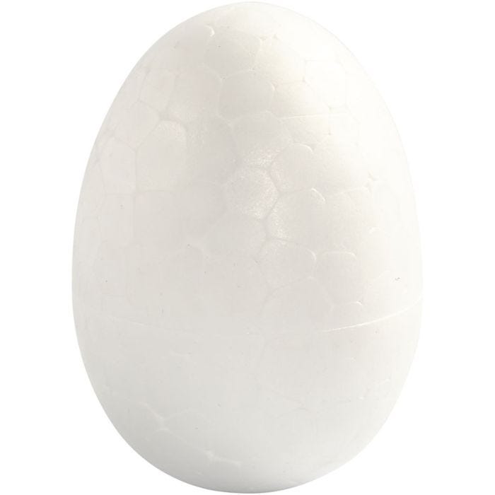 Æg, 4,8 cm, hvid, 10stk./ 1 pk.