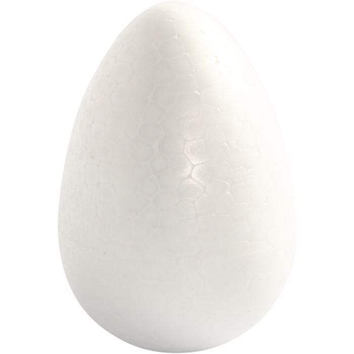 Æg, H: 12 cm, hvid, 5stk./ 1 pk.