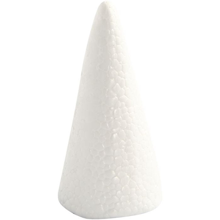 Kegle, H: 11 cm, diam. 5,5 cm, hvid, 5 stk./ 1 pk.