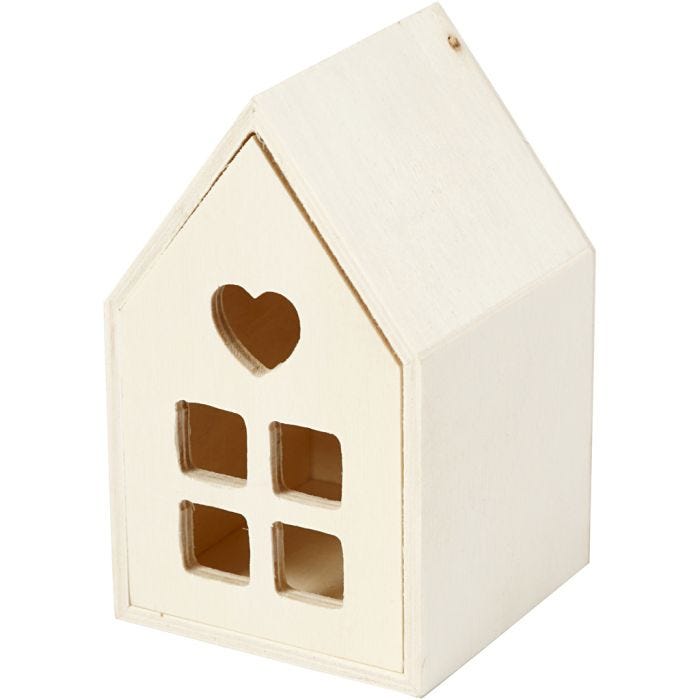Hus med skuffe, 10,8 cm, 6,8 cm, 1 stk.