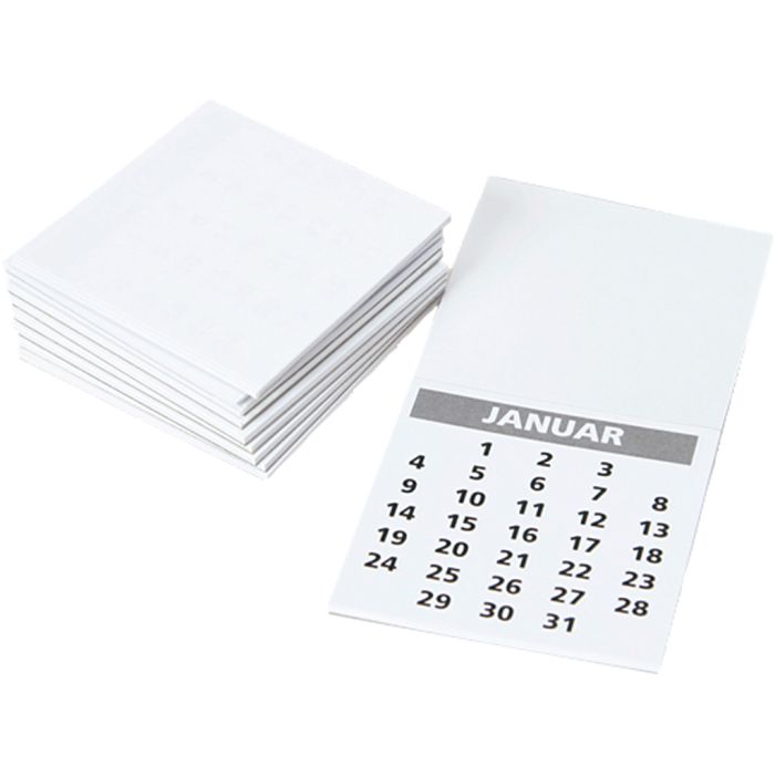 Kalenderblok, str. 55x55 mm, 12 stk./ 1 pk.