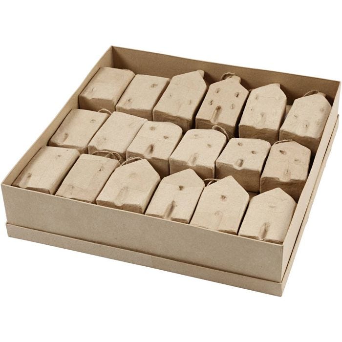 Huse, H: 9,5-12 cm, L: 5,5-6,5 cm, B: 3 cm, 4x9 stk./ 1 pk.
