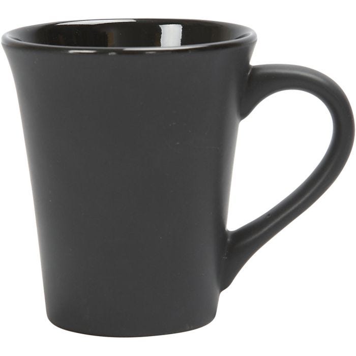 Krus, 10 cm, 5,9-8,7 cm, sort, 1 stk.