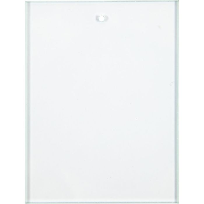 Glasplade, str. 8x6 cm, tykkelse 3 mm, 10 stk./ 1 pk.