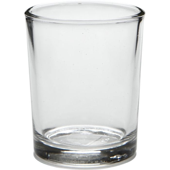 Fyrfadsstage, H: 6,5 cm, diam. 4,5-5,5 cm, 120 ml, 12 stk./ 1 pk.