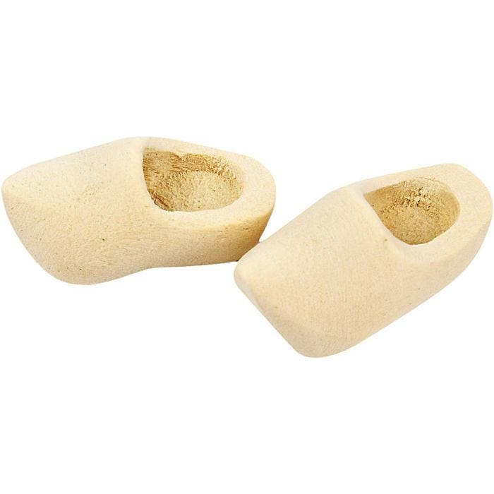 Hollandske træsko, L: 30 mm, 2 par/ 1 pk.