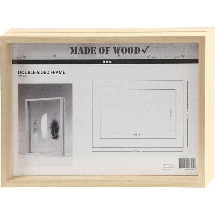 Dobbeltramme, 4,5 cm, 22,1x30,8 cm, 1 stk.