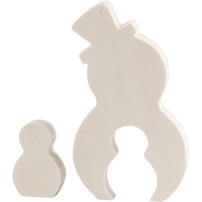 2i1 figur, snemænd, 4,5+11,5 cm, 1,2 cm, 3+6,5 cm, 1 sæt