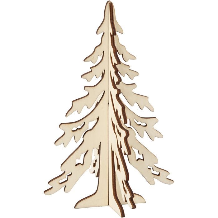 3D Juletræ, 20 cm, 13 cm, 1 stk.