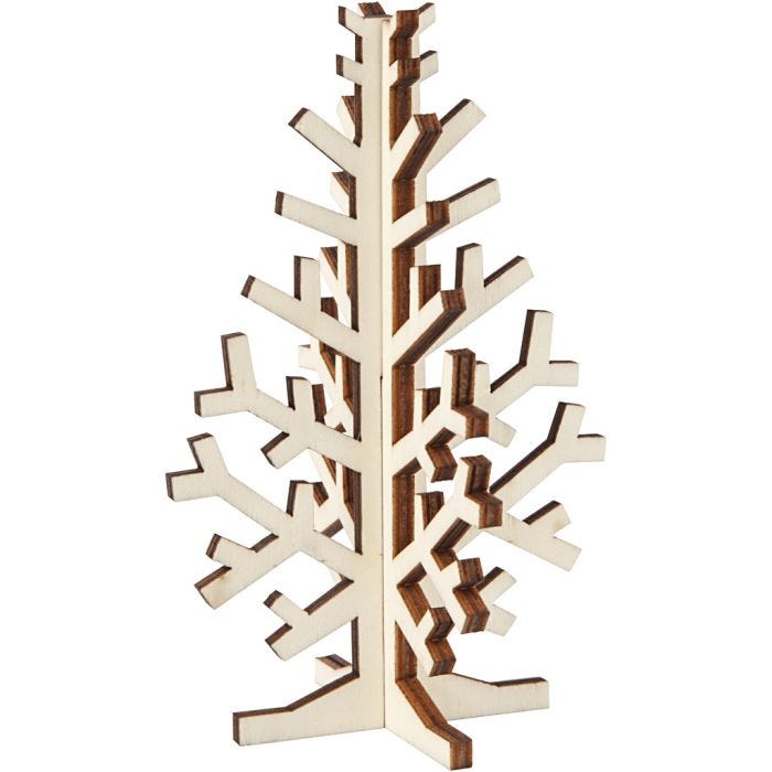 3D Juletræ, 12 cm, 7,5 cm, 1 stk.